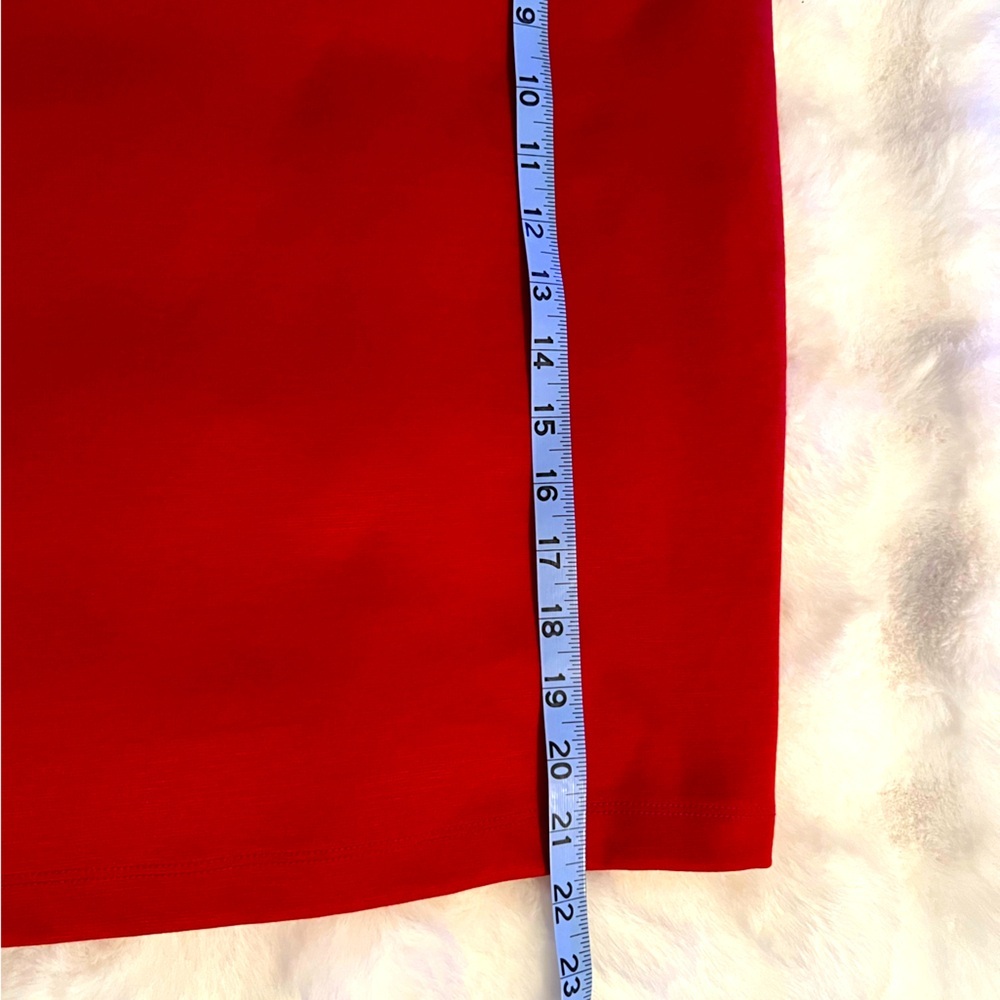 Xhilaration Women’s Red Pencil Skirt with Belt Loop Size Large - Picture 7 of 7